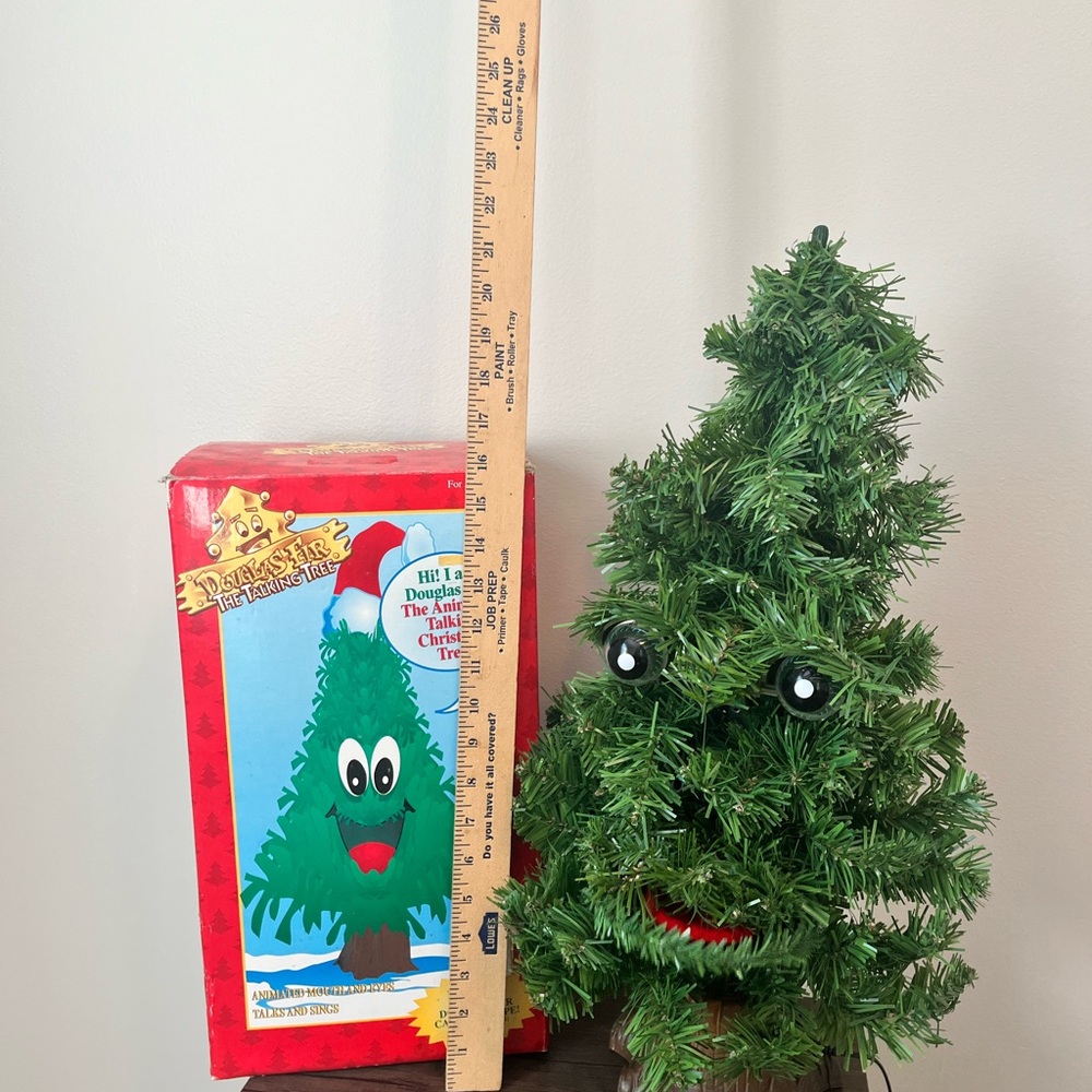 Gemmy Douglas Fir The Talking Tree Animated Singing Christmas Songs vintage 1996